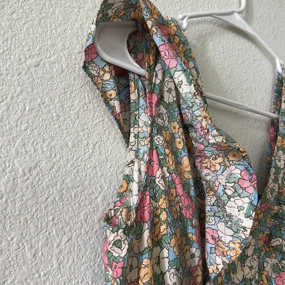 SOLD 💐 Entro floral print cotton Dress size L - Picture 5 of 10